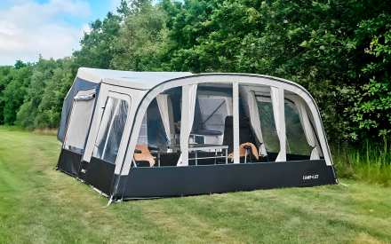 Camp-let North, tienda montada en camping