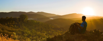 Montaña al amanecer