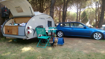 Aparcar minicaravana