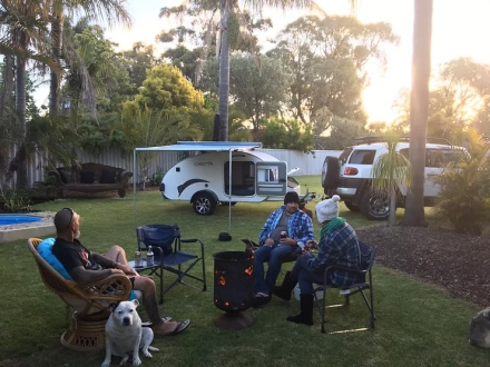 Caravana en camping