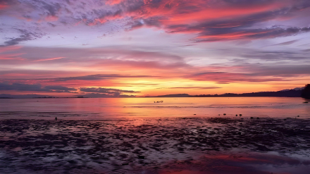 Atardecer en la playa