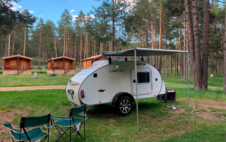 Caretta en un camping