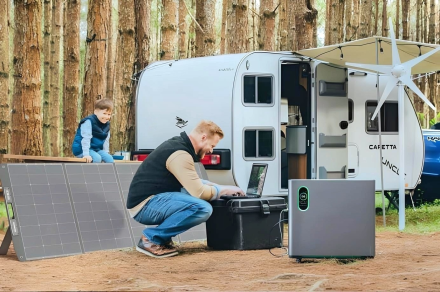 Electricidad de una caravana