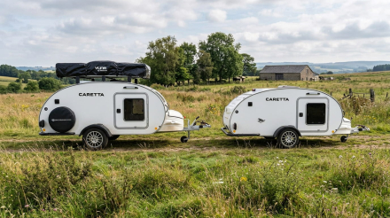 Caretta Mini y Caretta 1500 comparadas por tamaño, altura y planteamiento de viaje